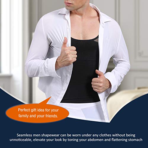 Hombres adelgazantes Body Shaper Chaleco Camisa compresión pecho Abdomen Slim Tank Top Camiseta