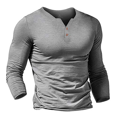 Hombres Casual Manga Corta Camiseta Soltero Botón Abertura Llano v Cuello Camisas Algodón