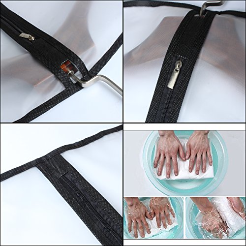 HomeClean Bolsas para Ropa a Prueba de polillas 60cmx 120cm (Paquete de 6) Bolsas con Cremallera Completa y Transpirable Lateral Negra para la Ropa de Invierno Abrigos Chaquetas Ropa