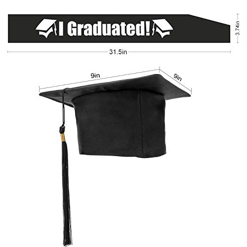 HOWAF Sombrero de graduación 2020, Birrete graduacion Adulto y Banda Graduación, Celebrar el Fin de Estudios en Universitario