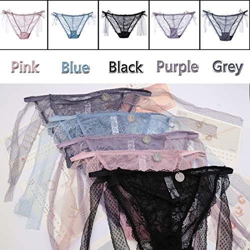 HTRUIYATY Perspectiva Tangas Mujer Pack no Ajustable Bragas sin Costuras Tanga de Encaje para Mujer Adecuado para Citas Barra para Tomar el Sol-Multicolor