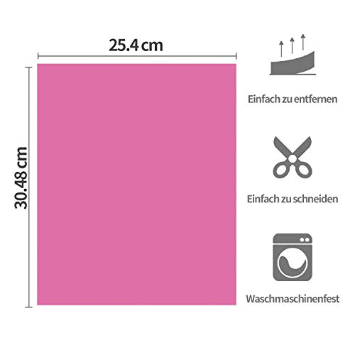 HTVRONT Plotterfolie Textil - 26 Pack Flexfolie 30.48 cm x 25.4 cm para DIY camisetas & telas (20 colores)