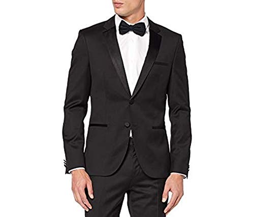 HUGO Alinzs Chaqueta de Traje, Negro (Black 001), 98 para Hombre