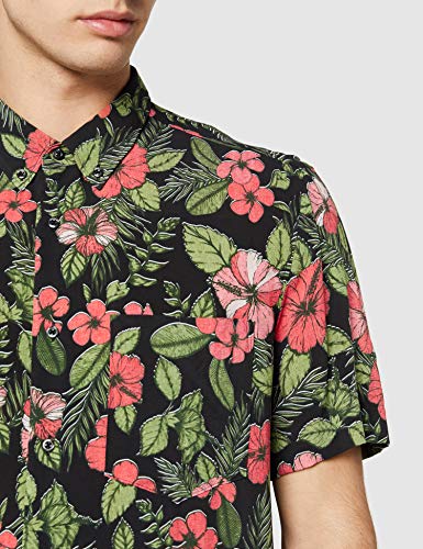 HUGO Ekilio Camisa, Negro (Black 1), Small para Hombre