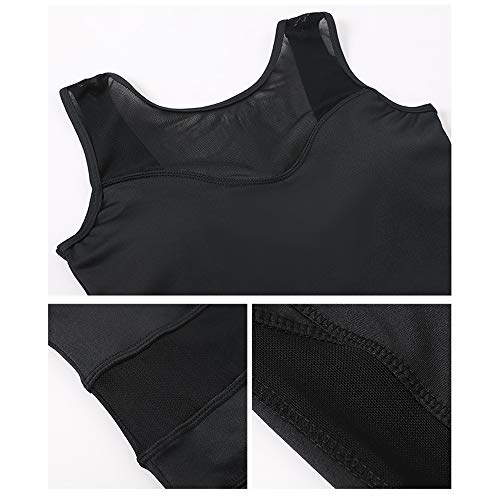 HUIJ Mono de Leotardo con Chaleco de una Pieza para Mujer,Mono de Yoga,Trajes de Baile de Ballet,Traje de Yoga aéreo,Traje de Baile,Ropa de Yoga de Malla Sexy