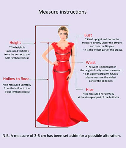 HUINI Vestidos de Cóctel Cortos Satén para Dama de Honor Vestidos de Baile Vestidos de Fiesta Cuello en V Vestidos de Noche A-Linea Azul Claro 56