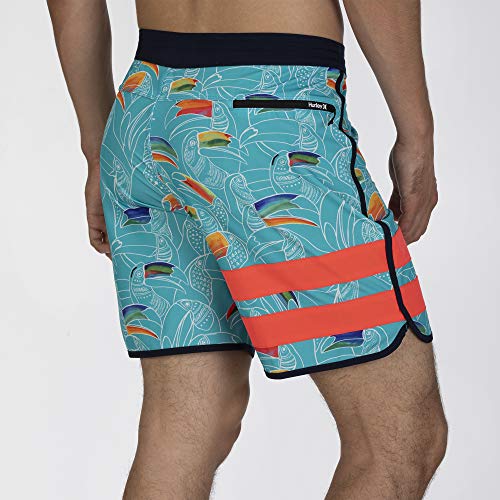 Hurley M BP Toucan 18' Bañador, Hombre, Oracle Aqua, 28