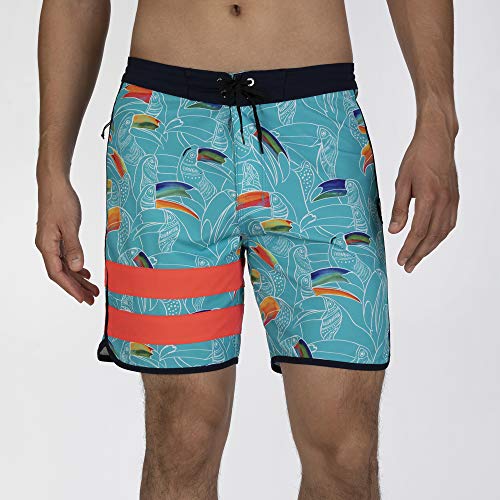 Hurley M BP Toucan 18' Bañador, Hombre, Oracle Aqua, 28