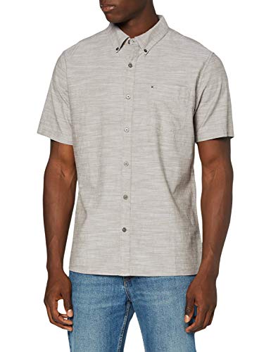 Hurley M One&Only 2.0 Woven S/S Camisa, Hombre, Olive Grey
