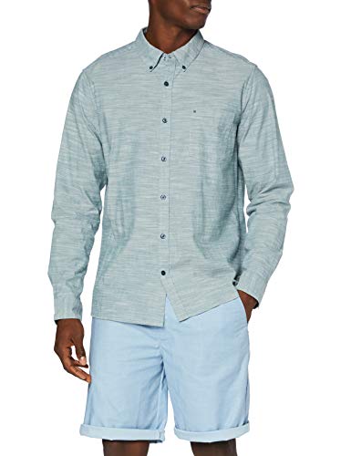 Hurley M One&Only Woven 2.0 L/S Camisa, Hombre, Ash Green, L
