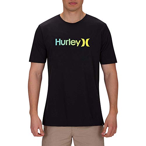 Hurley M O&O Gradient 2.0 S/S tee Camiseta, Hombre, Oil Grey