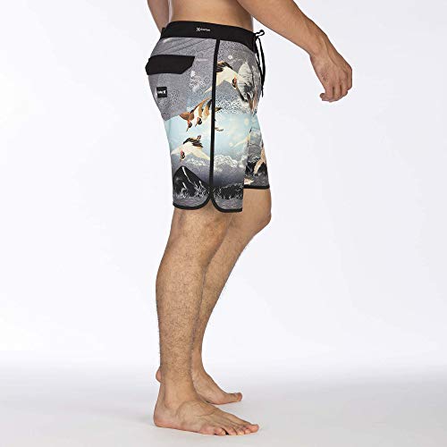 Hurley M Phantom Crown 18' Bañadores, Hombre, Black, 36