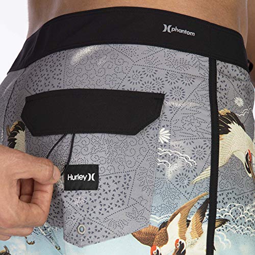 Hurley M Phantom Crown 18' Bañadores, Hombre, Black, 36