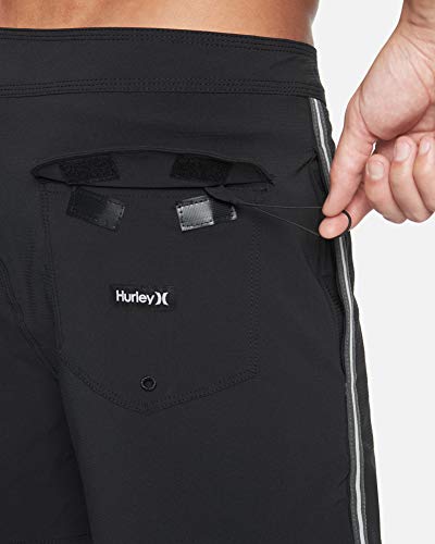Hurley M Phantom Session Solid Bañador, Hombre, Black, 33