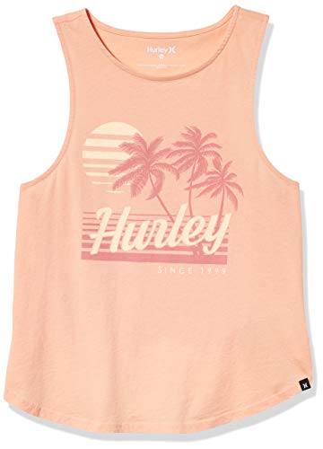 Hurley W Domingo Flouncy Tank Camiseta De Tirantes, Mujer, Sunset Haze, L