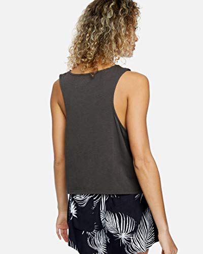 Hurley W Flower Tubing Flouncy Tank Camiseta De Tirantes, Mujer, Thunder Grey, L