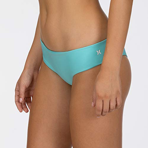 Hurley W Hipster Surf Bottom Parte De Abajo Bikini, Mujer, Light Aqua, S