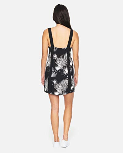 Hurley W Jenna Dress Vestido, Mujer, Black Palm, L