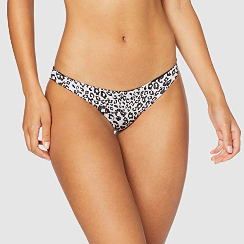 Hurley W Rvsb Floreetah Surf Bottom Parte De Abajo Bikini, Mujer, Black Palm, M