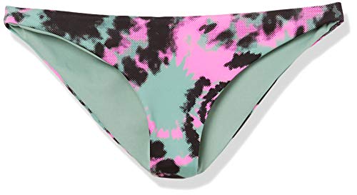 Hurley W Rvsb Tie Dye Mod Surf Bottom Parte De Abajo Bikini, Mujer, Spruce Fog, L