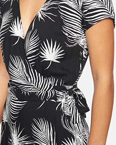 Hurley W Waimea Wrap Dress Vestido, Mujer, Black Palm, M