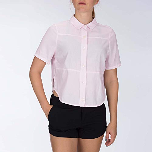 Hurley W Wilson Shipwrecks Woven Camisas, Mujer, Pink Gaze, L