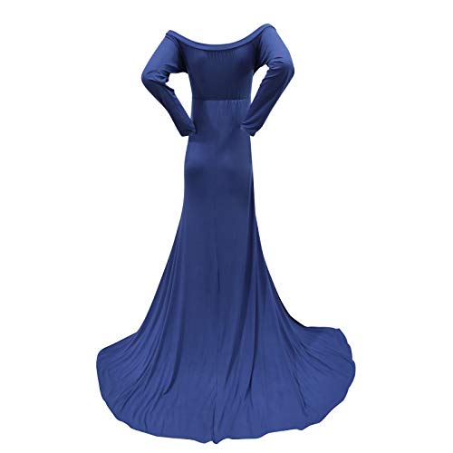 IBTOM CASTLE Vestido de fotografía de embarazo, sexy, de gasa, para maternidad, sesión de fotos, vestido largo para bodas, baby shower, fiesta de noche, ceremonia, vestido largo para embarazadas