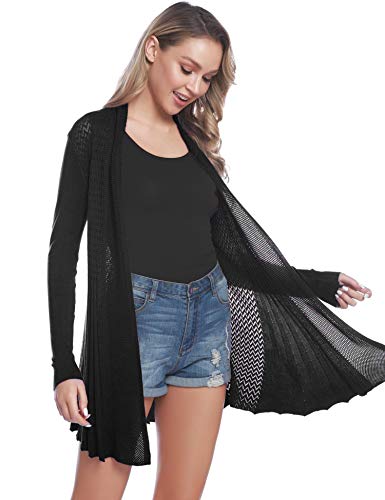 iClosam Cardigan Mujer Verano Largo Suave Casual 2020 Blusas De Mujer Elegantes