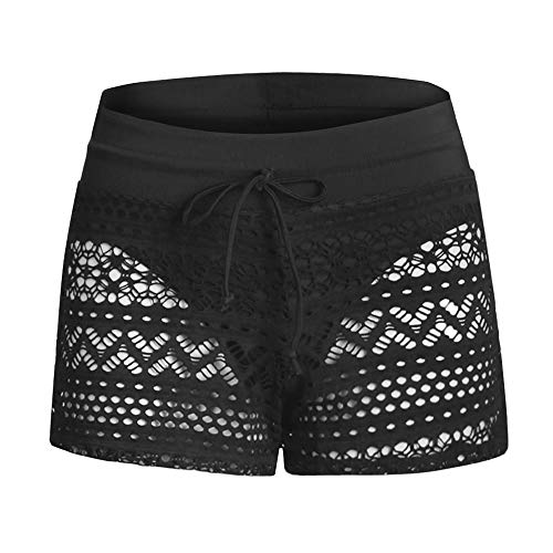 iClosam Pantalones Natación Cortos Mujer,Shorts Nadar Sexy con Cordón Ajustables,Pantalones Bañador para Deportes Acuáticos