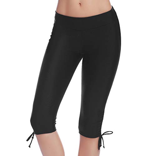 iClosam Pantalones Natacion Mujer Shorts de Baño Traje de Baño Bañador Deportivo Largo para Playa,Piscina,mar,bucear,Parque acuatico