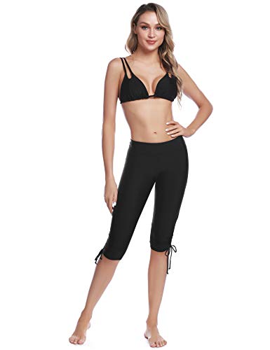 iClosam Pantalones Natacion Mujer Shorts de Baño Traje de Baño Bañador Deportivo Largo para Playa,Piscina,mar,bucear,Parque acuatico