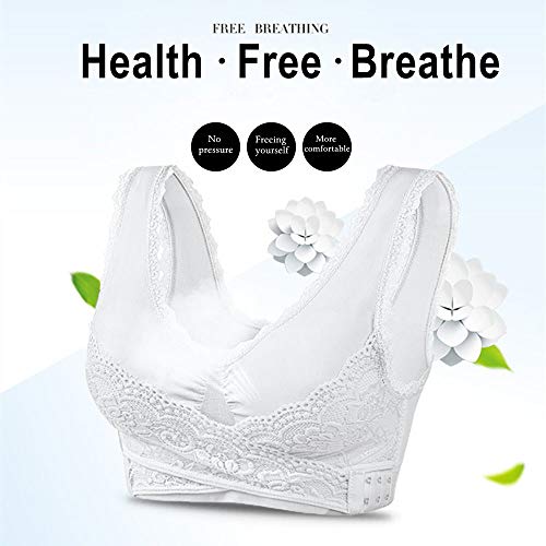 iClosam Sujetador Deportivo Encaje Mujer（1/2/3pack） Bra con Almohadillas Extraíbles para Yoga/Fitness/Ejercicio/USA de Diaria