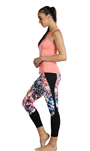 icyzone Camiseta de Fitness Deportiva de Tirantes para Mujer (S, Naranja)