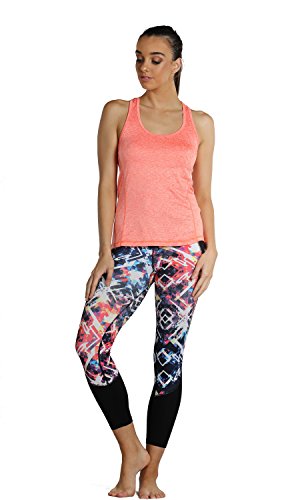 icyzone Camiseta de Fitness Deportiva de Tirantes para Mujer (S, Naranja)