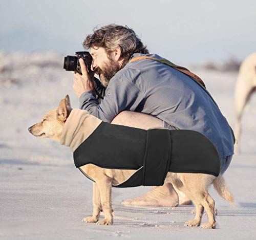 Idepet Abrigo de Invierno para Perros, Chaqueta para Perros, Chaleco para Perros a Prueba de Viento, Ropa con Cuello cálido, Sudadera con Capucha para Perros pequeños, medianos y Grandes