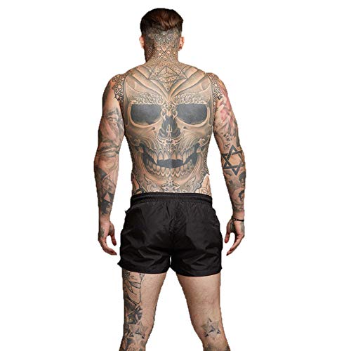 iMixCity Bañadores de Natación Boxeador Surf Calzoncillos Cortos Trajes de Baño Cortos Hombre Termales Deportes Acuáticos de Bolsillo Troncos (EU XL=Tag XXL (Cintura: 32-34 Pulgadas), Z_Negro)