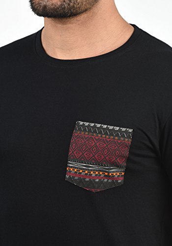 INDICODE Paxton - Camiseta para Hombre, tamaño:S;color:Black (999)