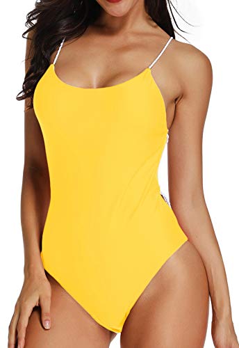 INSTINNCT Bikini Monokini Mujer Push-up Acolchado Bra Trajes de Baño Brasileño una pieza1330