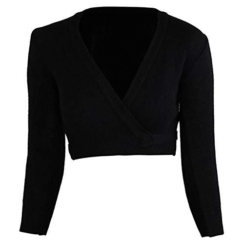 Intermezzo Chaqueta de ballet para mujer 6000 Jersey Elisa – Color: negro (037) – Talla: L