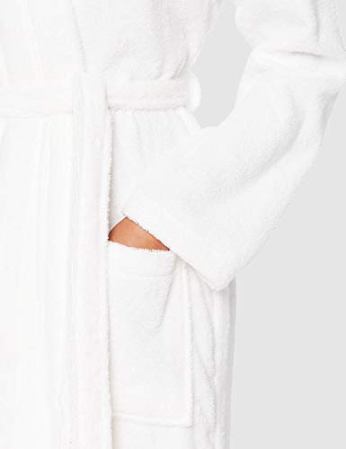 Iris & Lilly, Albornoz Corto de Rizo para Mujer, Blanco (White), L