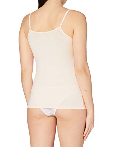 Iris & Lilly BELK024M2 Top de tirantes, Rosa/Blanco (Soft Pink/White), S, Pack de 2