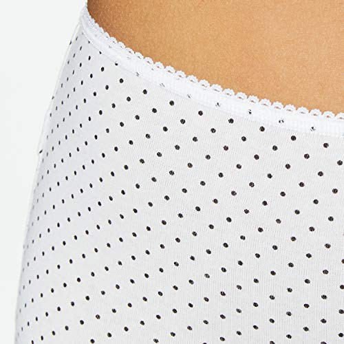 IRIS & LILLY Braguita Alta para Mujer Pack de 3, Multicolor (Black/Print), Large