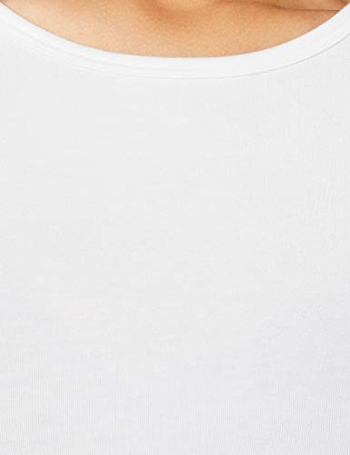 Iris & Lilly Camiseta Térmica Extra Cálida de Manga Larga Mujer, Blanco (Blanco), M, Label: M