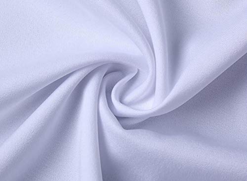 Irypulse Camisa de Hombres Corte Cuello Camisa de Planchado sin Arrugas Manga Larga clásico Slim Fit Seda de algodón Elástica Casual Formal Negocio para Hombre,Azul Oscuro-L