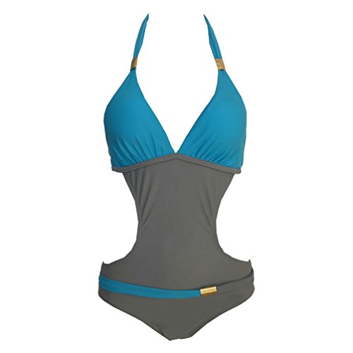 ISSHE Mujer One Piece - Gris - Mediano