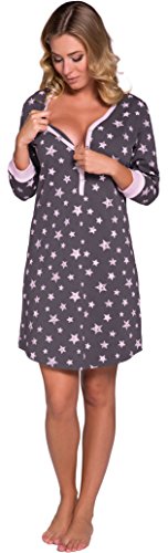 Italian Fashion IF Camisón Mujer C492T 0111 (Rosa/GR1F3to, L)