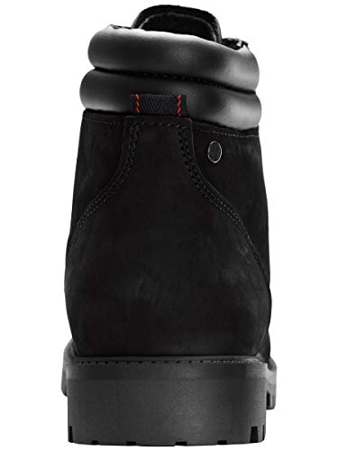 JACK & JONES Jfwstoke Nubuck Boot Mono Noos, Botas Clasicas Hombre, Negro (Black Black), 40 EU