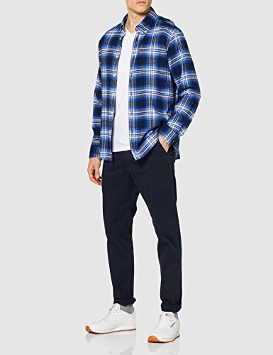 Jack & Jones Jjeplain tee SS V-Neck Noos Camiseta, Blanco (White Detail: Slim Fit), Large para Hombre