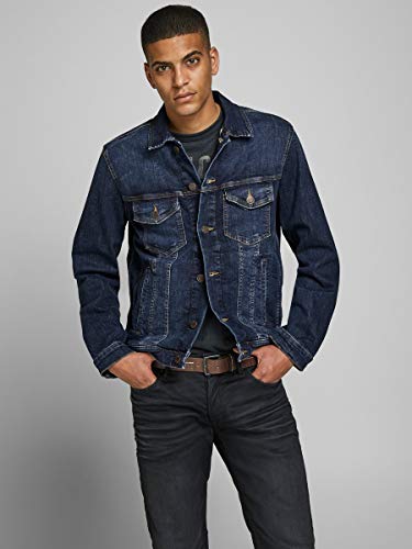 Jack & Jones Jjialvin Jjjacket Agi 001 Noos Chaqueta Vaquera, Mezclilla Azul, L para Hombre