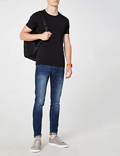 Jack & Jones Jones - Camiseta de manga corta con cuello redondo para hombre, Black C N 010, Medium